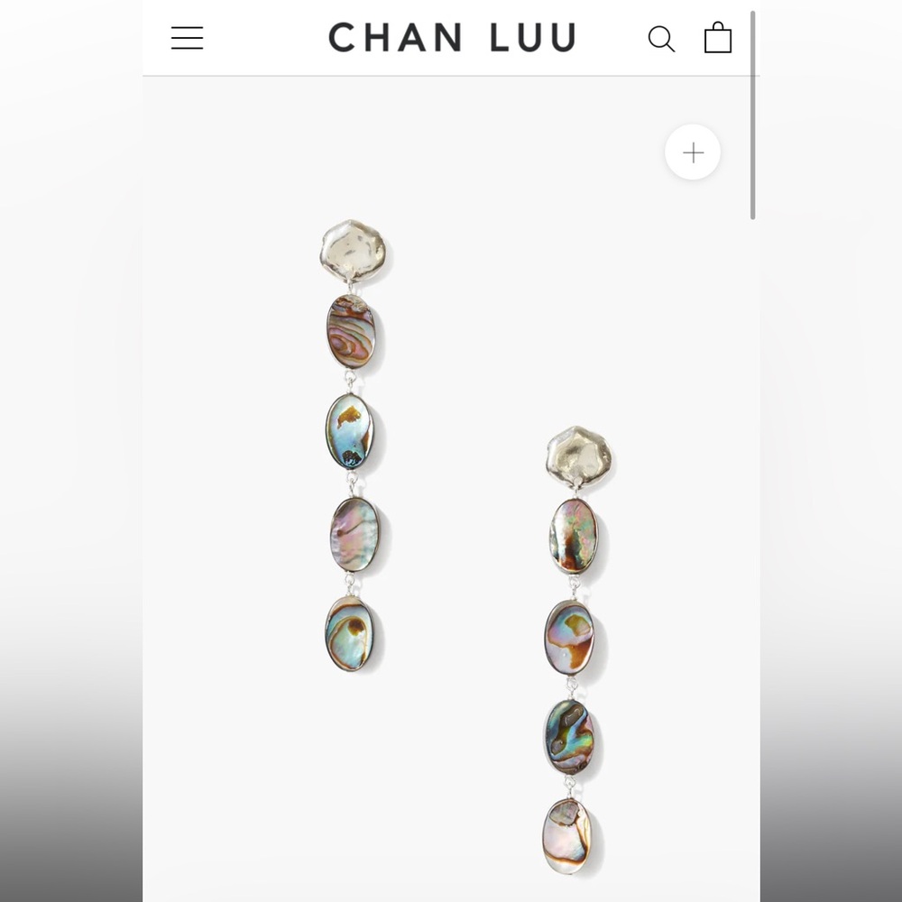 NWT Chan Luu MARITZA DROP EARRINGS ABALONE never used